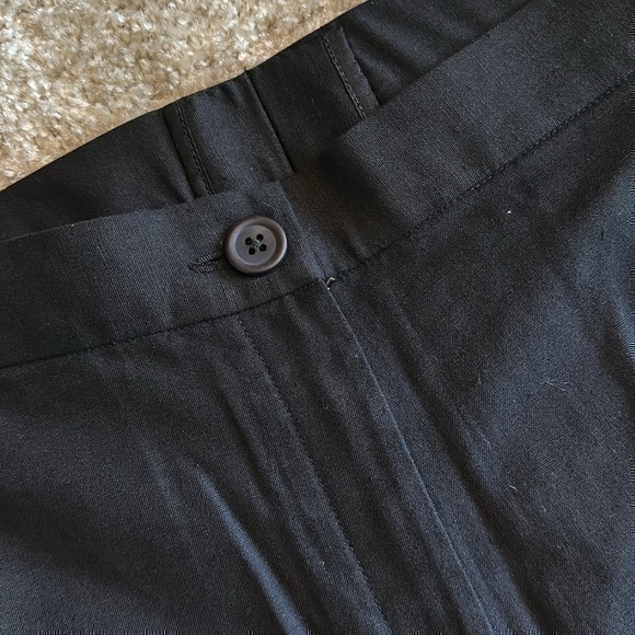 Turnblack India Linen Black Part of You High-Waisted Ankle Cropped Pants - Picture 12 of 15